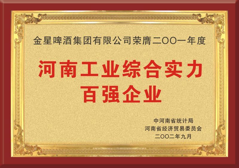 Tháng 9 năm 2002 vinh dự đứng trong top 100 doanh nghiệp có sức mạnh công nghiệp tổng hợp hàng đầu tỉnh Hà Nam năm 2001 Tháng 9 năm 2002 vinh dự đứng trong top 100 doanh nghiệp có sức mạnh công nghiệp tổng hợp hàng đầu tỉnh Hà Nam năm 2001